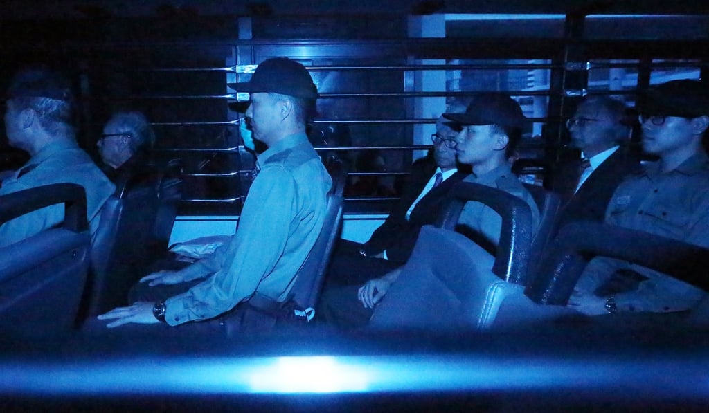From left, Rafael Hui, Francis Kwan, Thomas Chan and Thomas Kwok attend court in 2015. Photo: Nora Tam