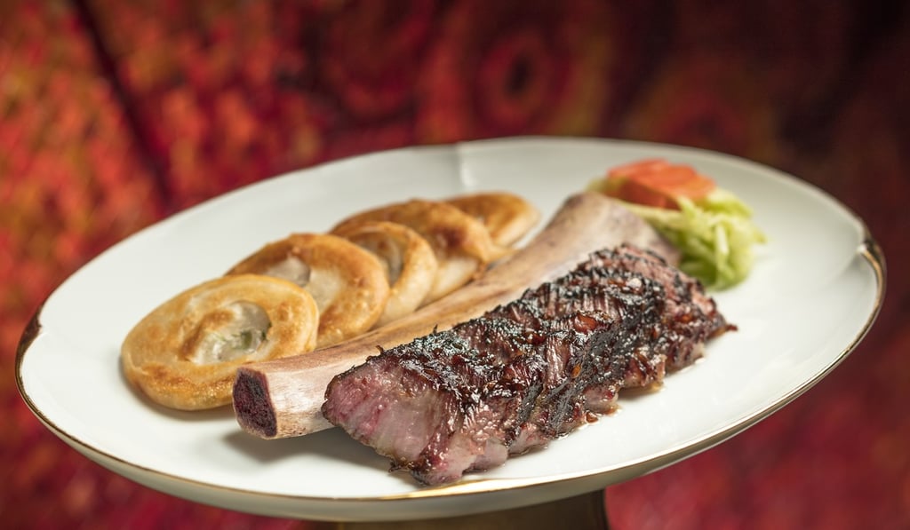 The 36-hour, slow-cooked grain-fed beef ribs at Andrea's, at Wynn Palace Macau