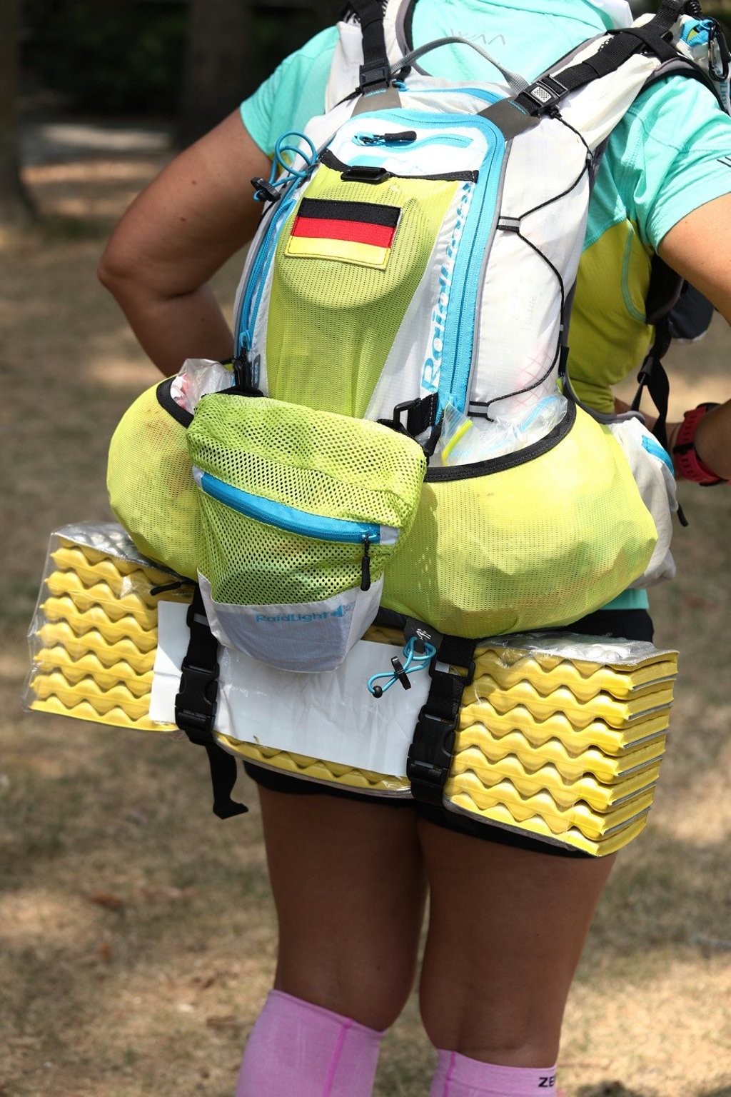Holzschuher’s backpack will carry everything she needs for the race. Photo: Nora Tam