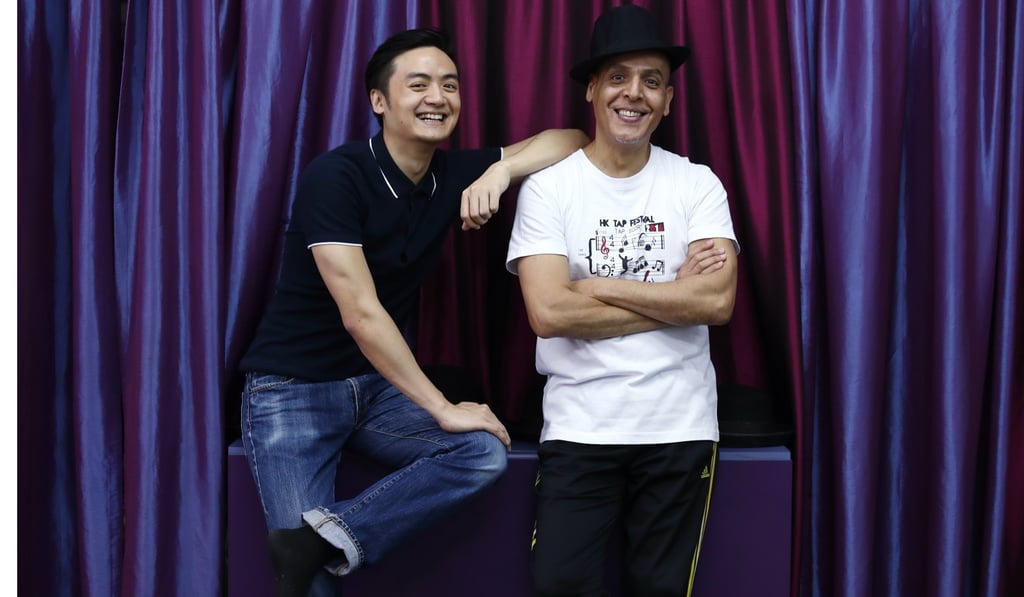Singer Jordan Cheng and the musical’s director and choreographer Mohamed Drissi. Photo: Nora Tam