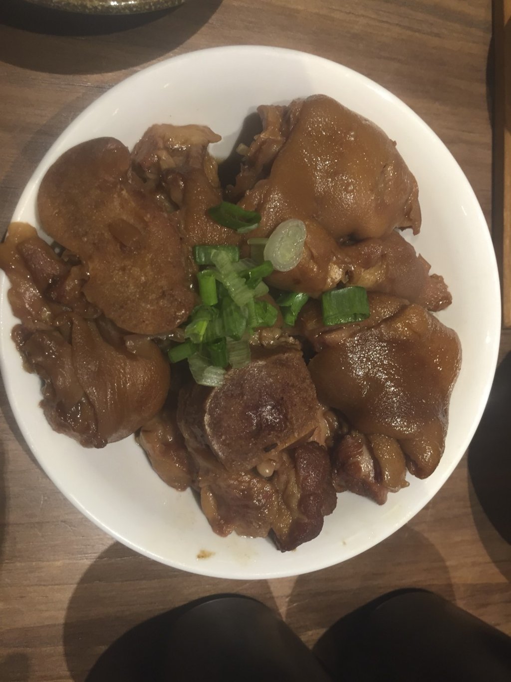 Braised pork knuckles.