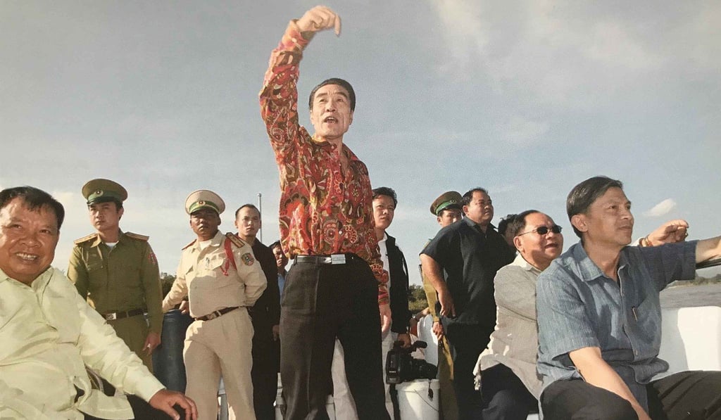 Zhao Wei (centre) is pictured in a guide book for guests of the Kings Romans casino’s hotel. Picture: Alex Hofford