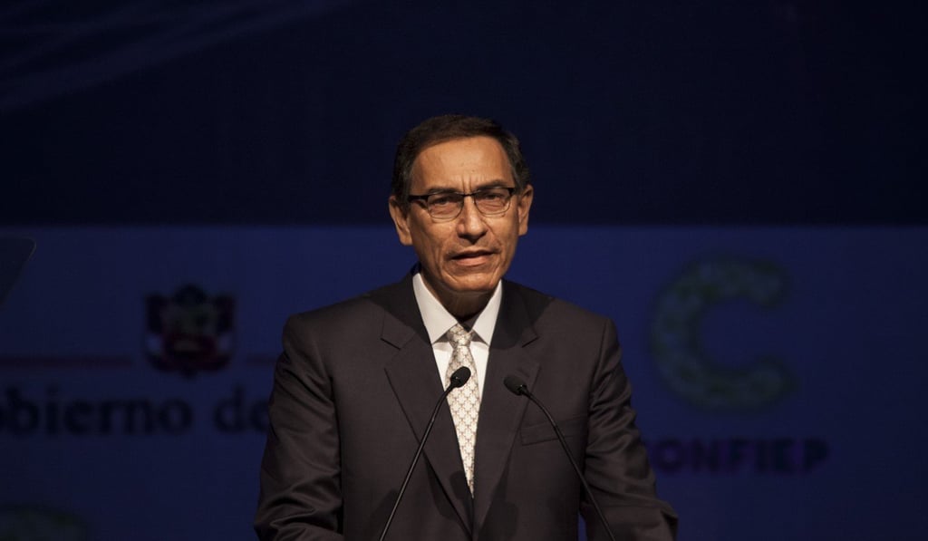 Peruvian President Martin Vizcarra was scheduled to meet one-on-one with US Vice-President Mike Pence on Friday. Photo: Bloomberg