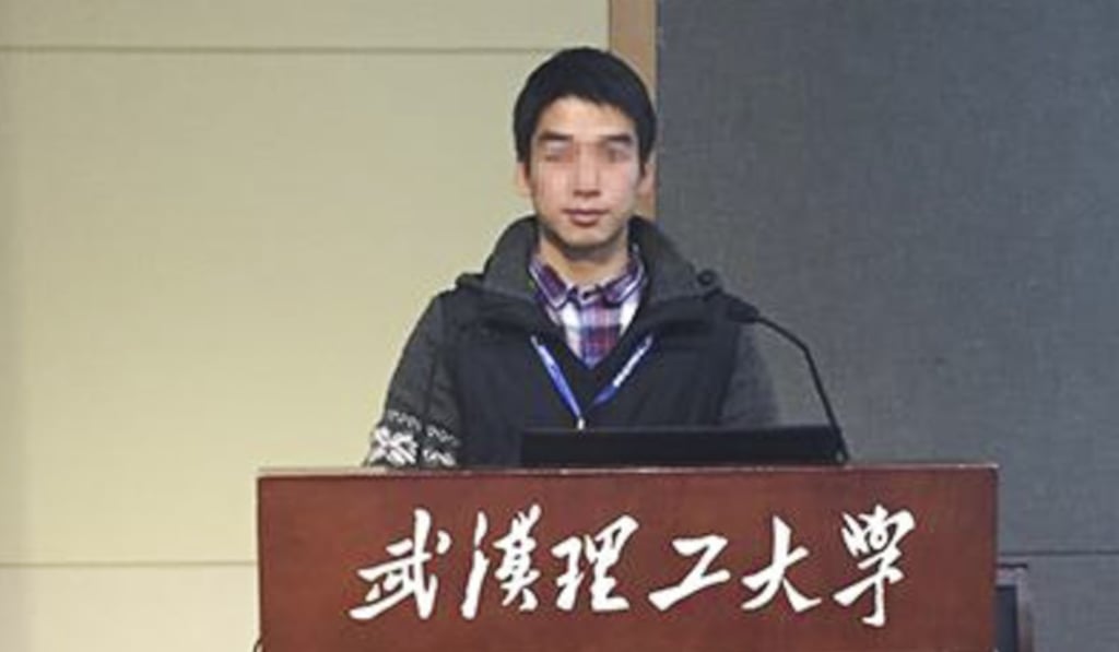 Tao Chongyuan was a postgraduate student at Wuhan University of Technology in central China’s Hubei province when he jumped to his death on March 26. Photo: Handout