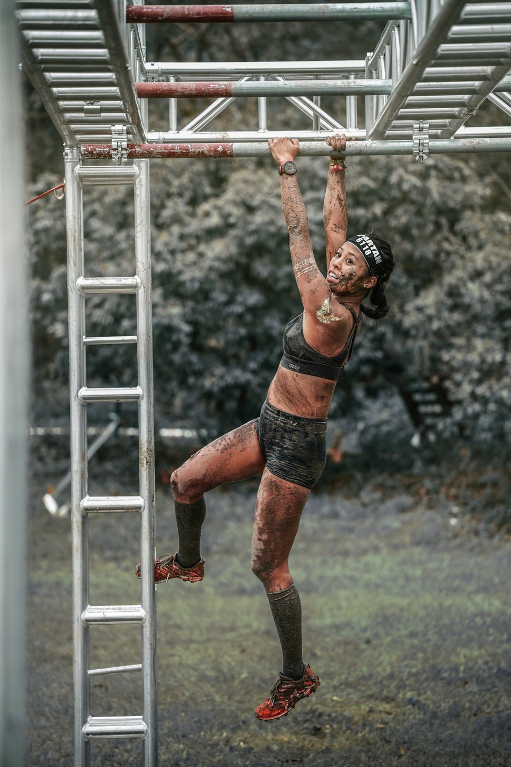 Nicky Inge, pictured in a previous race, is concerned Spartan Race volunteers ‘don’t know what we are trying to do here’. Photo: Handout