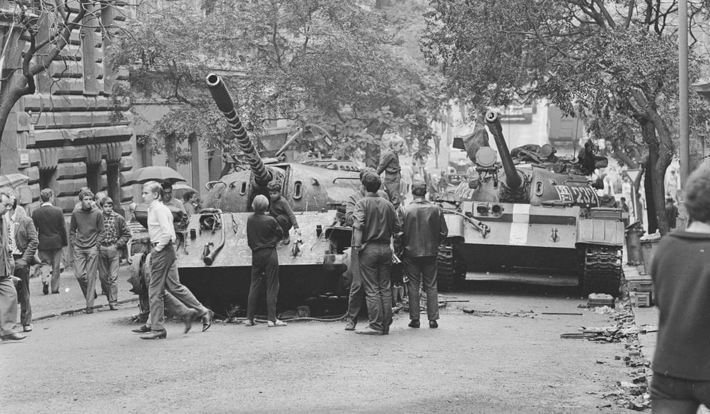 In August 1968, Czechoslovakia was invaded by the Warsaw Pact nations, the Soviet Union, Bulgaria, Hungary, East Germany and Poland. Picture: Alamy
