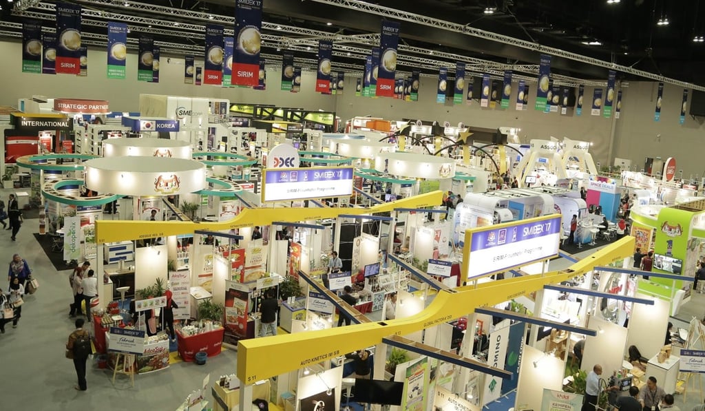 The Malaysia International Trade and Exhibition Centre in Kuala Lumpur has over 45,000 square metres of space and can accommodate up to 50,000 people in theatre-style seating and about 20,000 banquet-style.