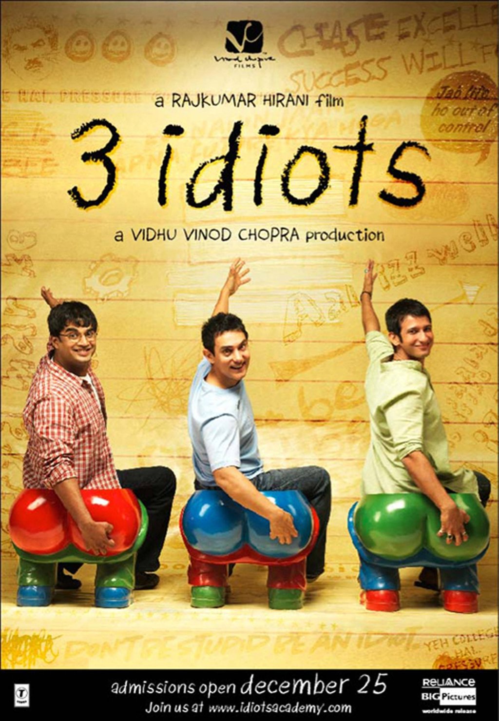 The film 3 Idiots proved a big hit in Asia.