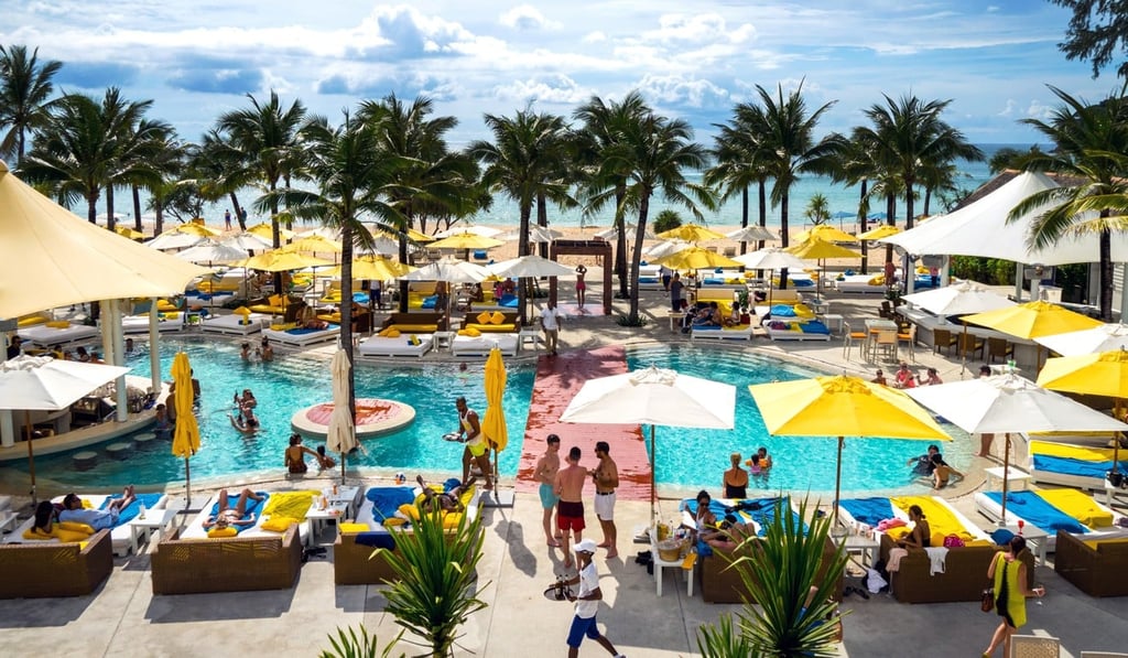 Pool area at Dream Beach Club, Phuket