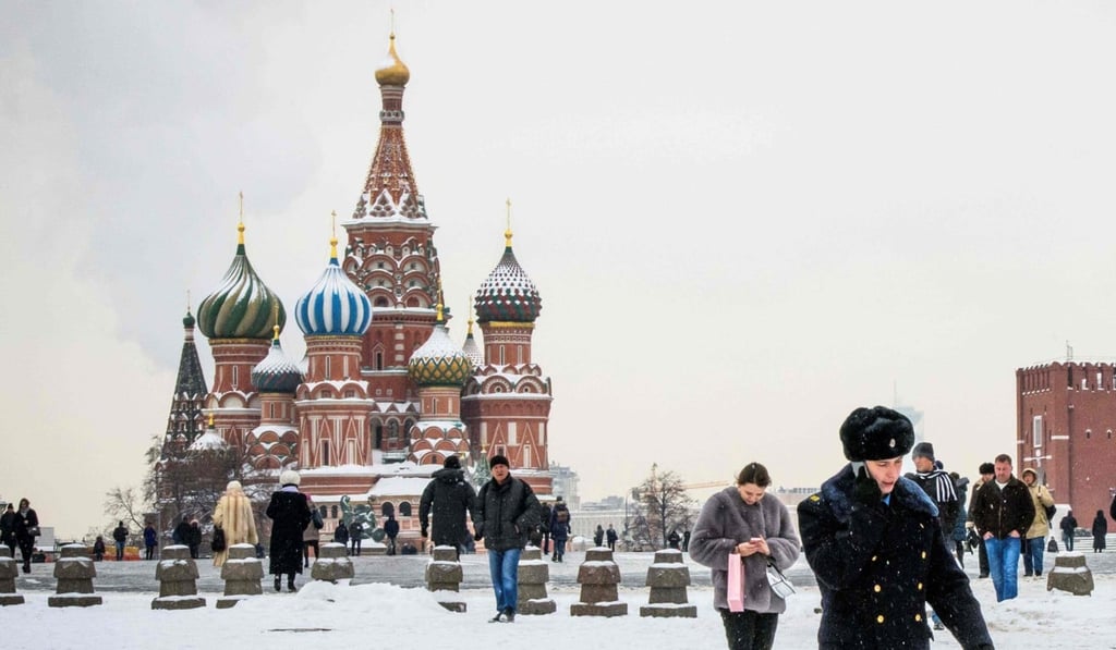 St. Basil's Cathedral and the Kremlin are seen on Red Square in Moscow. There has been a steady increase in Russian cyberattacks in recent years, a US official said. Photo: AFP