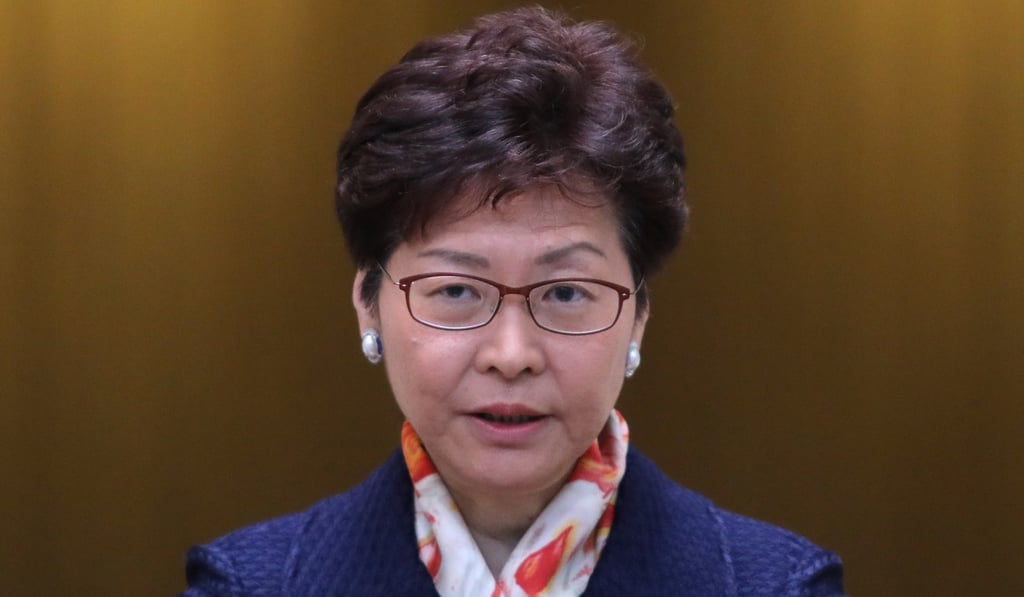 Chief Executive Carrie Lam Cheng Yuet-ngor speaks before an Executive Council meeting on Tuesday. Photo: Sam Tsang