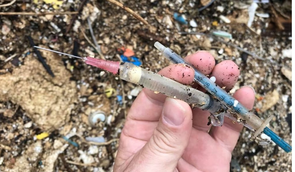 More syringes were found on Pak Kok Tsui beach, Lamma, last weekend. More syringes were found on Pak Kok Tsui beach, Lamma, last weekend.