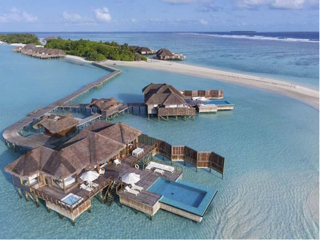 A sprawling overwater villa at the Conrad Maldives Rangali Island. Photo: Conrad Maldives Rangali Island