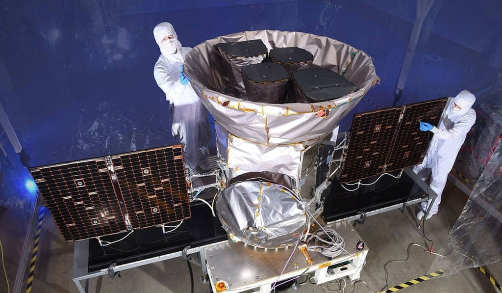 The Tess spacecraft undergoing preparations for its planet-hunting mission. Photo: Nasa