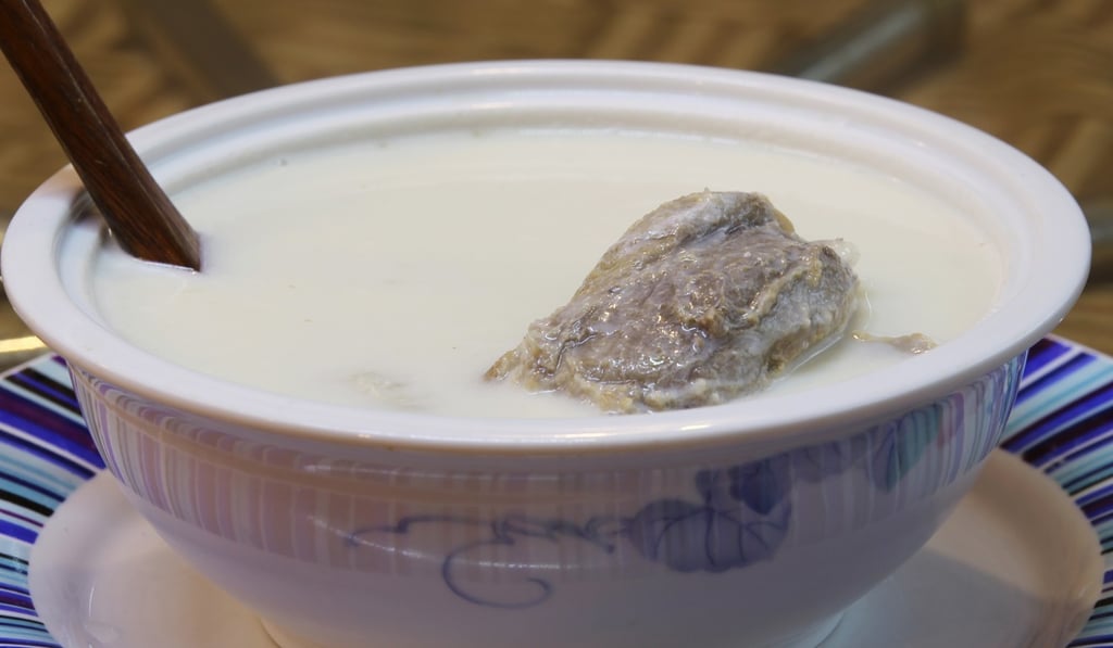 Sweet apricot kernel and pork lung soup from Red Kitchen in Yuen Long. Photo: Roy Issa