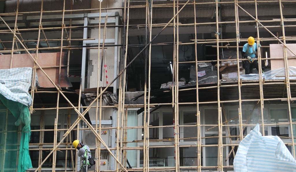 Firefighters extinguished the flames at 1pm. Photo: Winson Wong