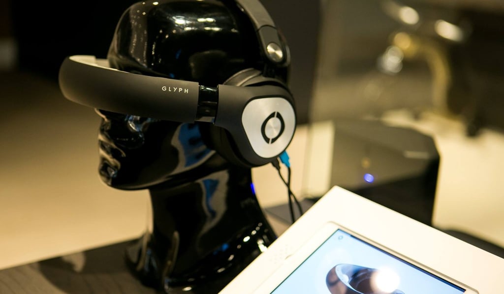 Avegant Glyph is a home entertainment Star Trek-like visor and headphones that allow you to watch anything via an HDMI plug using a mirror technology, so your eyes don’t get tired.