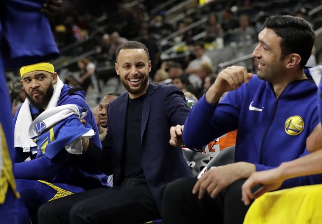 Golden State Warriors players upset as TV anchor steals jacket from Stephen Curry bodyguard | South China Morning Post