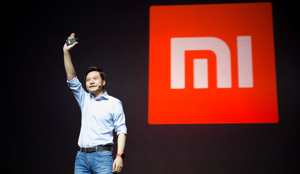 Lei Jun, Xiaomi founder and CEO, gestures during a launch of the company's new products in Beijing, China. Photo: Reuters