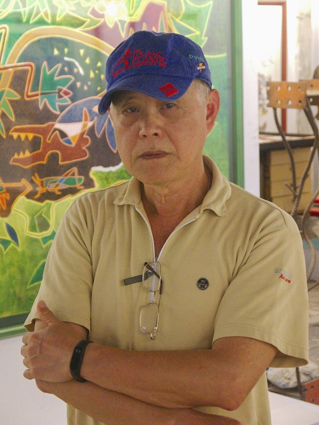 Artist Lin Chin-fong in Hualien, Taiwan. Photo: Stuart Heaver