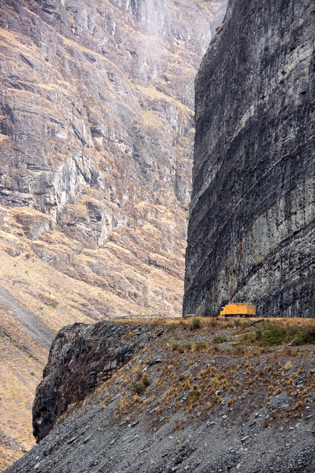 Bolivia’s North Yungas Road is famous for being the world’s most deadly route. Picture: Alamy