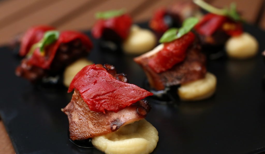 Grilled octopus with mashed potato at Sueño. Photo: Edmond So