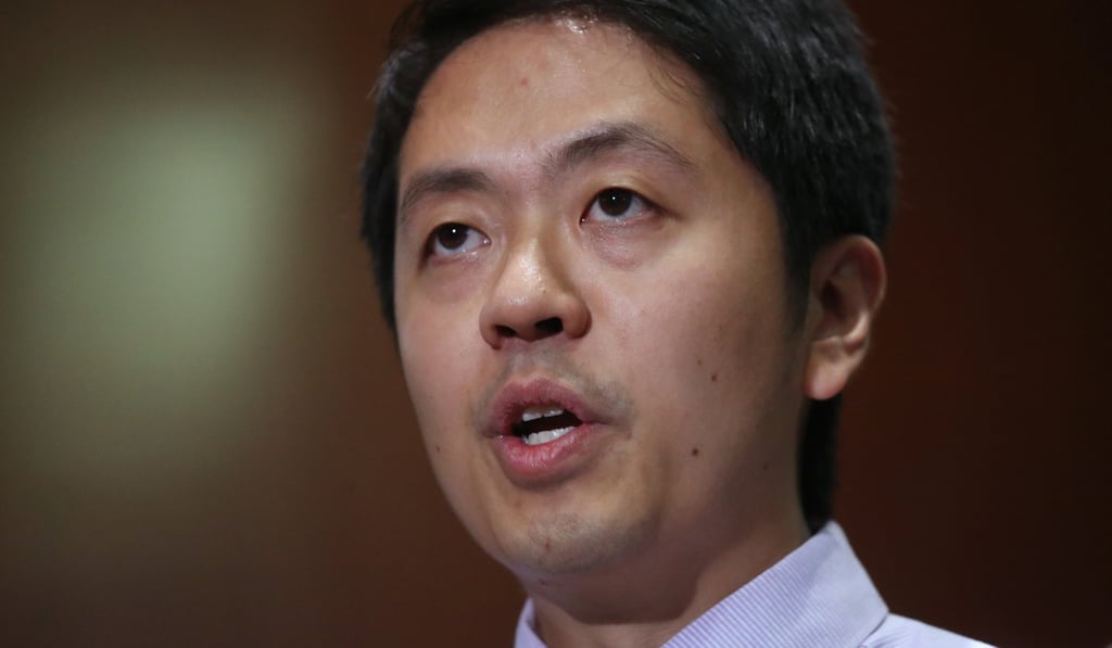 Ted Hui apologised for grabbing the official's phone. Photo: K.Y. Cheng