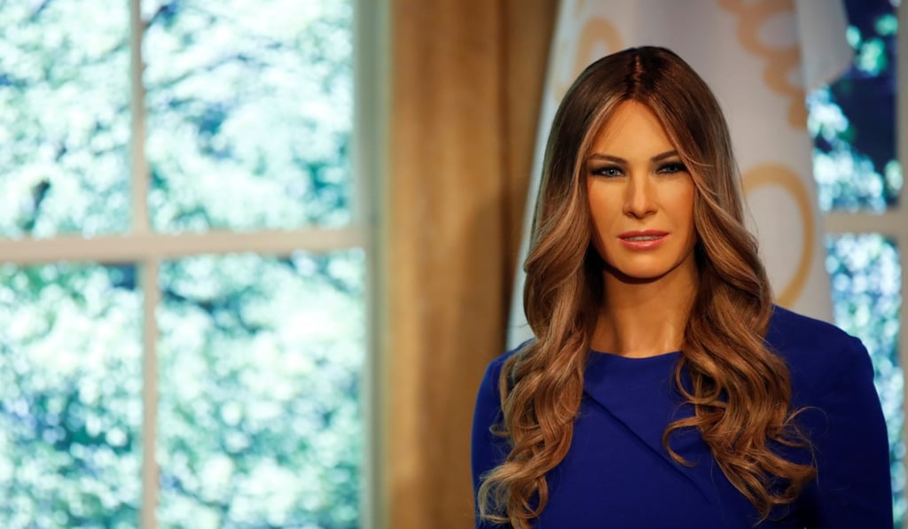 A newly unveiled wax figure of US first lady Melania Trump stands at Madame Tussauds in New York City on Thursday. Photo: Reuters