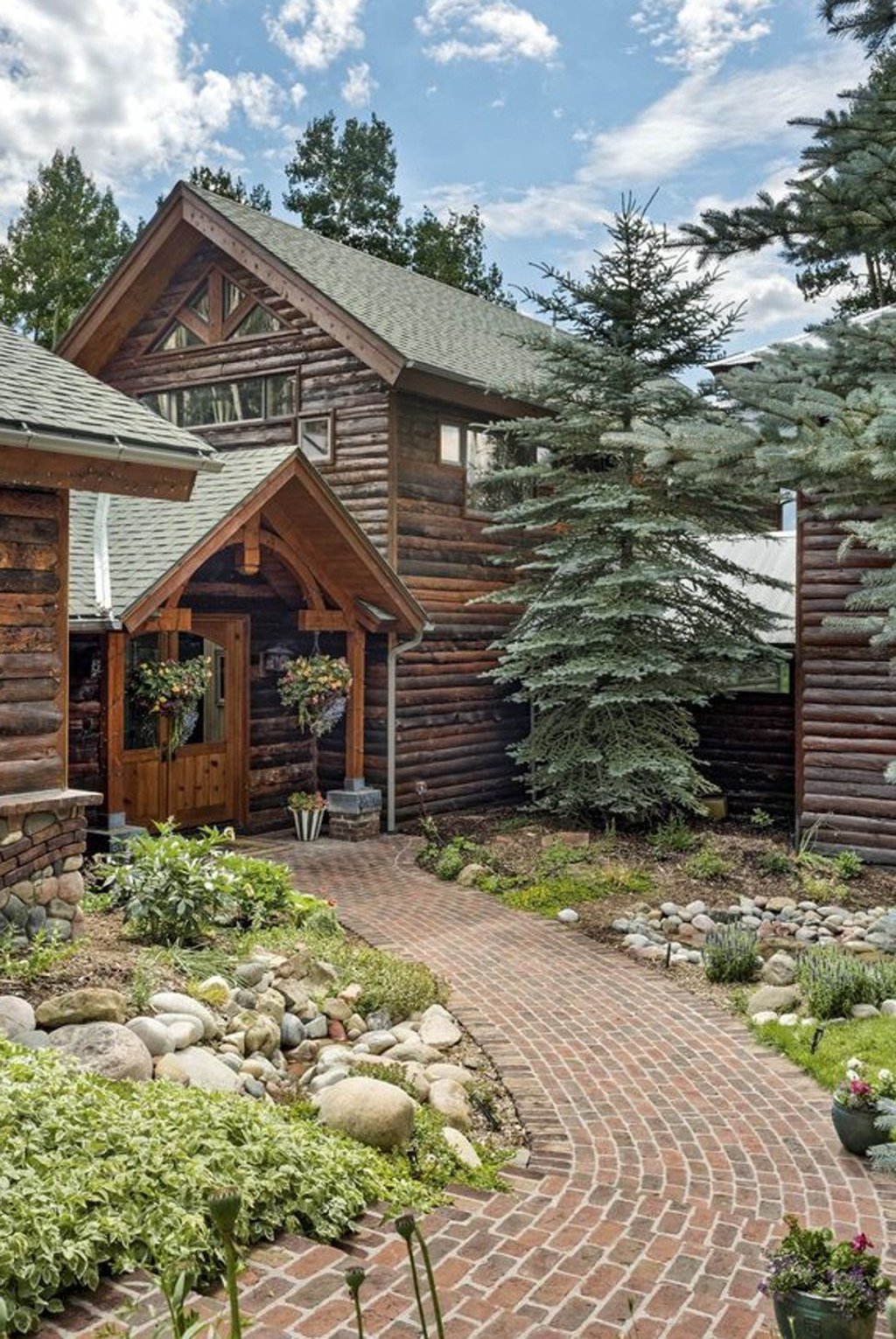 The entrance to the house, which is set on two acres. Photo: Coldwell Banker Mason Morse