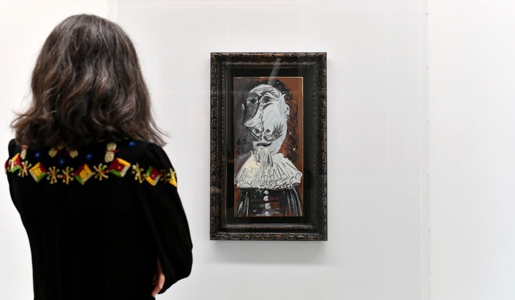 A visitor looks at Pablo Picasso’s ‘Buste de mousquetaire’ at the Museum of Contemprary Art (MAMCO) in Geneva on Friday. Photo: AFP A visitor looks at Pablo Picasso’s ‘Buste de mousquetaire’ at the Museum of Contemprary Art (MAMCO) in Geneva on Friday. Photo: AFP