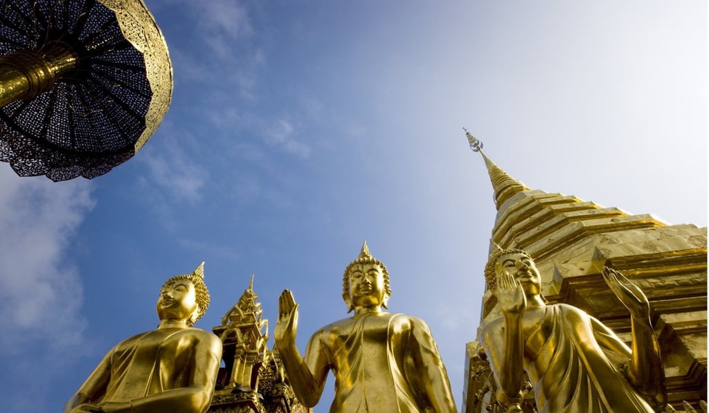 File photo of gold statues at Wat Phrathat Doi Suthep. Photo: SCMP