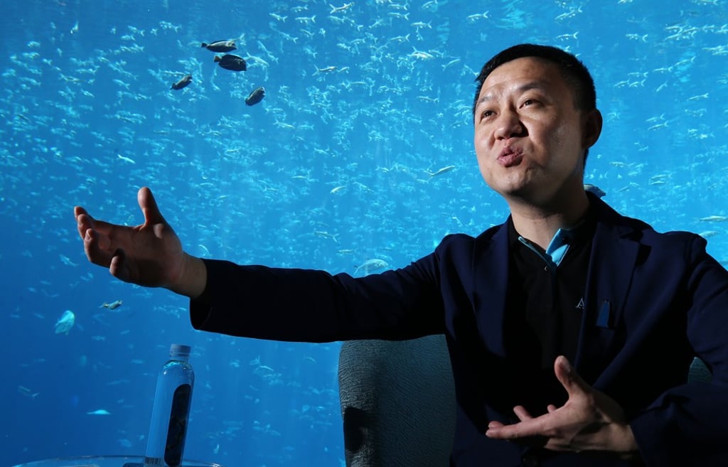 Xu Xiaoliang, Fosun’s Executive Director and Co-President, at the Atlantis resort’s Ambassador Lagoon in Sanya on 28 April 2018. Photo:SCMP/Dickson Lee