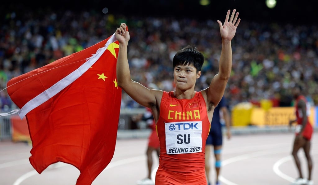 Su Bingtian was set to race in Hong Kong this weekend. Photo: AP