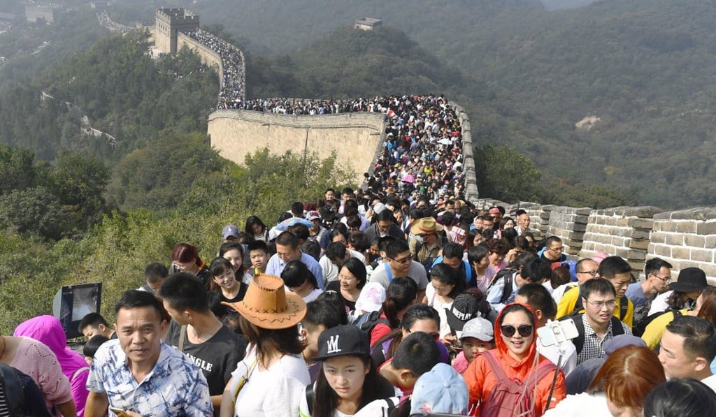 The Great Wall of China, an excellent selfie spot? Picture: Kyodo The Great Wall of China, an excellent selfie spot? Picture: Kyodo
