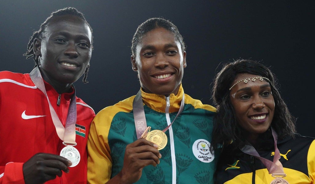 Caster Semenya of South Africa (centre) is a multiple world and Olympic champion. Photo: Reuters