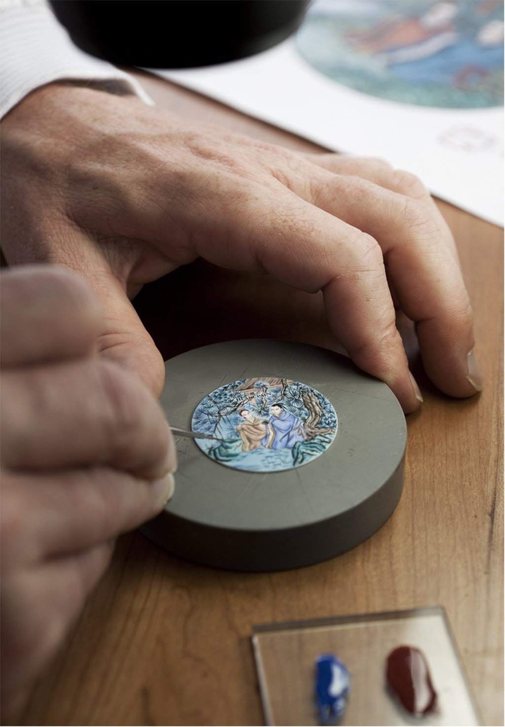 Blancpain’s watches feature delicate Chinese painting. Blancpain’s watches feature delicate Chinese painting.