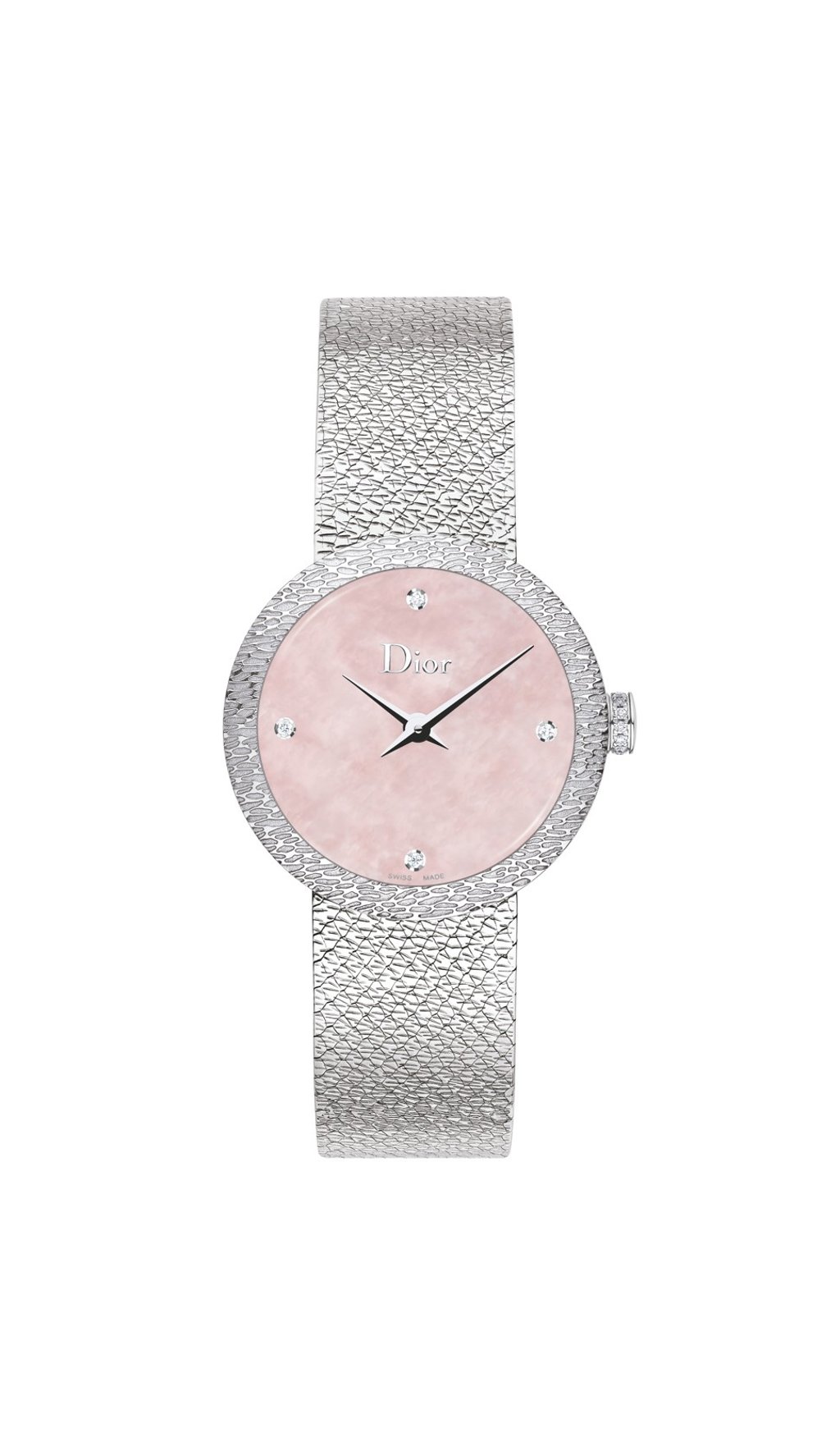 Dior’s La D De Dior Satine timepiece, 25mm quartz (HK$27,000)