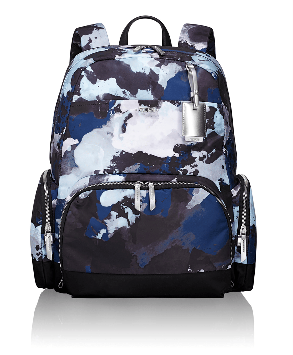 TUMI’s Voyageur Calais backpack in blue watercolour (HK$3,290)