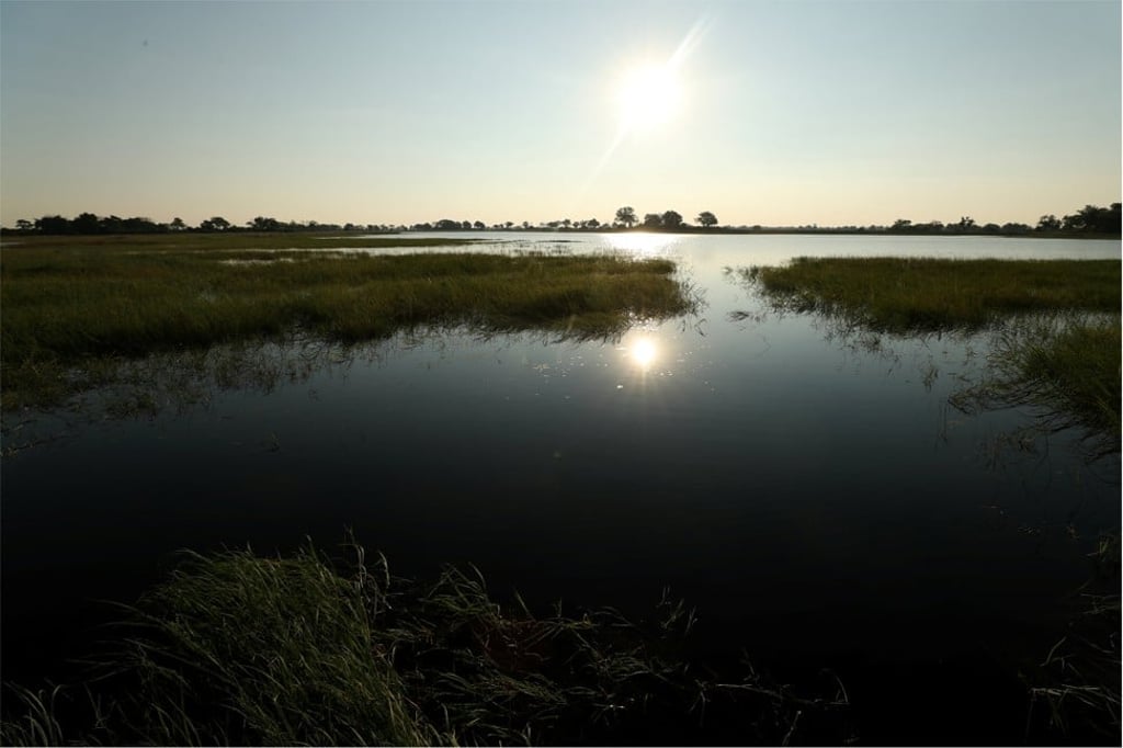 The sun sets over the Okavango Delta, Botswana. Photo: Reuters