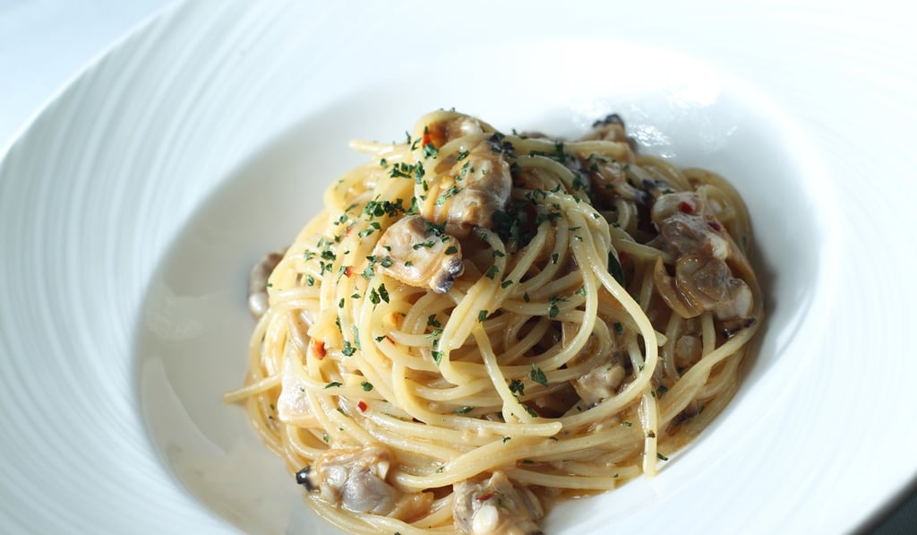 Spaghetti vongole at Gradini Ristorante Italiano in Hong Kong. Its main ingredient was invented in Italy, or was it? Photo; May Tse