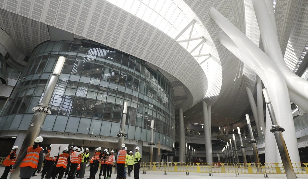 Legco members visit the terminal. Photo: Handout