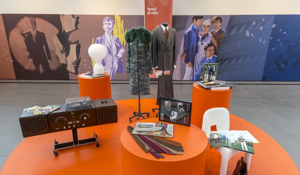 One of the displays at the Casa Zegna exhibition space, telling the story of the Italian brand’s expansion into ready-to-wear. Photo: Andrea Pisapia/Spazio Orti 14 One of the displays at the Casa Zegna exhibition space, telling the story of the Italian brand’s expansion into ready-to-wear. Photo: Andrea Pisapia/Spazio Orti 14