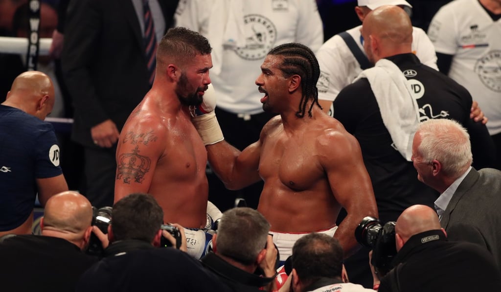 The heavyweights speak after their rematch in London. Photo: Agence France-Presse