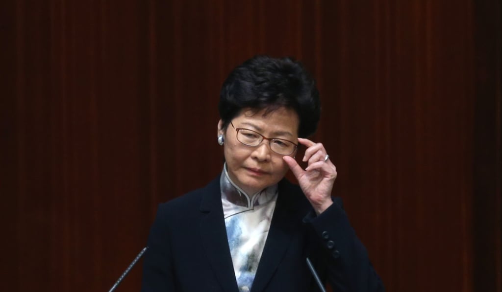 Hong Kong Chief Executive Carrie Lam is considering introducing a vacancy tax on developers who hoard completed flats. Photo: Sam Tsang