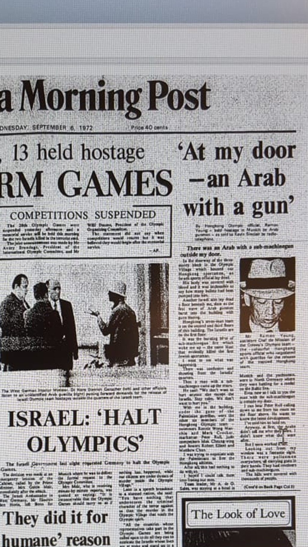 How the Post reported on the massacre. Photo: SCMP How the Post reported on the massacre. Photo: SCMP