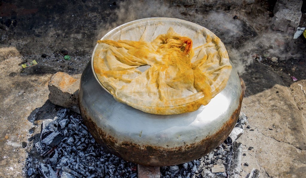 Lucknowi biryani is prepared by slow cooking in a sealed container. Photo: Rathina Sankari