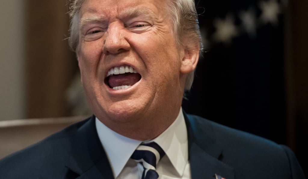US President Donald Trump speaking during a cabinet meeting at the White House in Washington on Wednesday. Photo: AFP US President Donald Trump speaking during a cabinet meeting at the White House in Washington on Wednesday. Photo: AFP