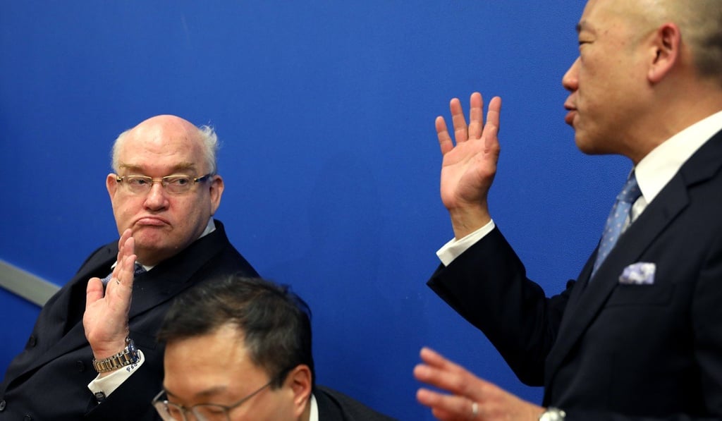 Philip Dykes (left) replaced a less liberal incumbent as Bar Association chairman. Photo: Sam Tsang