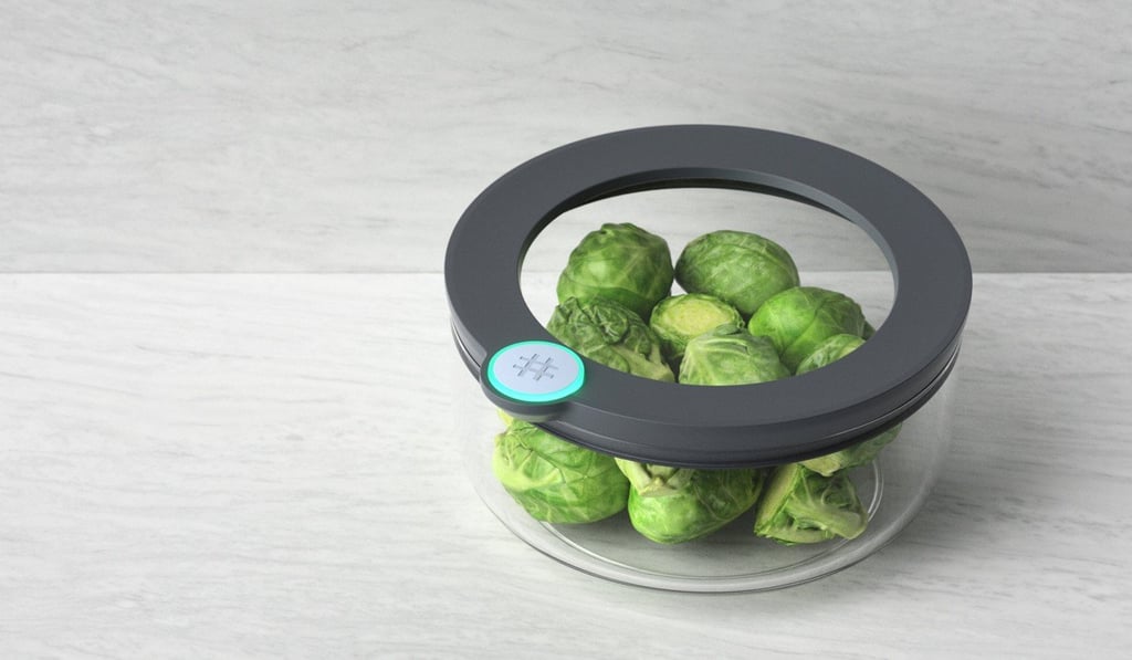 An Ovie smart tag tracks the shelf life of produce in your fridge.