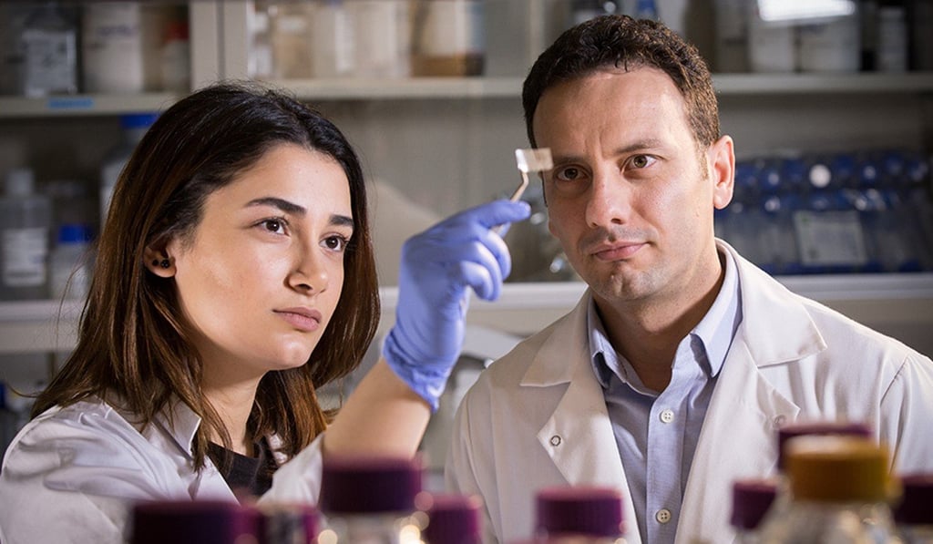 Scientists at Canada’s McMaster University have developed a transparent test patch, printed with harmless molecules, that can signal food contamination. Photo credit: JD Howell